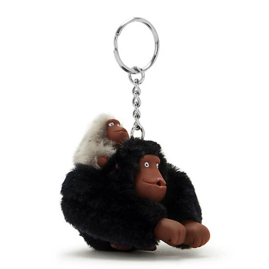 Kipling Mom And Baby Divat Sven Monkey Keychain Kiegészítők Fekete | HU 1944RV